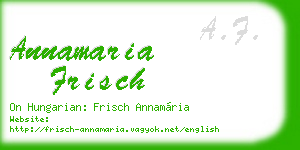annamaria frisch business card